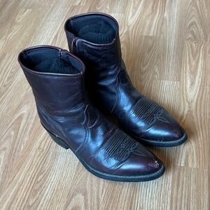 Tony Lama Oxblood Red Western Style Boots